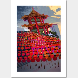 Chinatown Lanterns Posters and Art